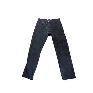 Levi's Mens Dark Blue Straight Denim Jeans Cotton Dark Wash Regular 5-Pocket